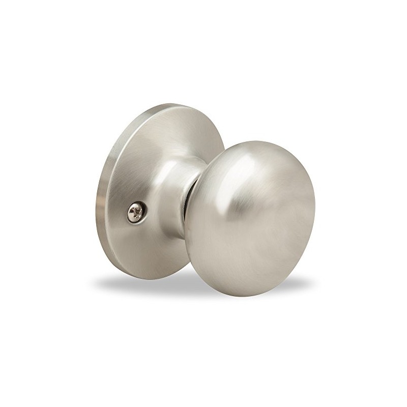 Yale Edge Series Sinclair Dummy Knob in Satin Nickel
