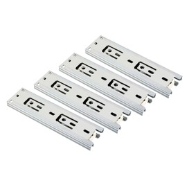 Drawer Slides, URBEST Full Extension 3 Section Ball Bearing Side Mounted Drawer Slider for Cabinet Kitchen (6 Inch)