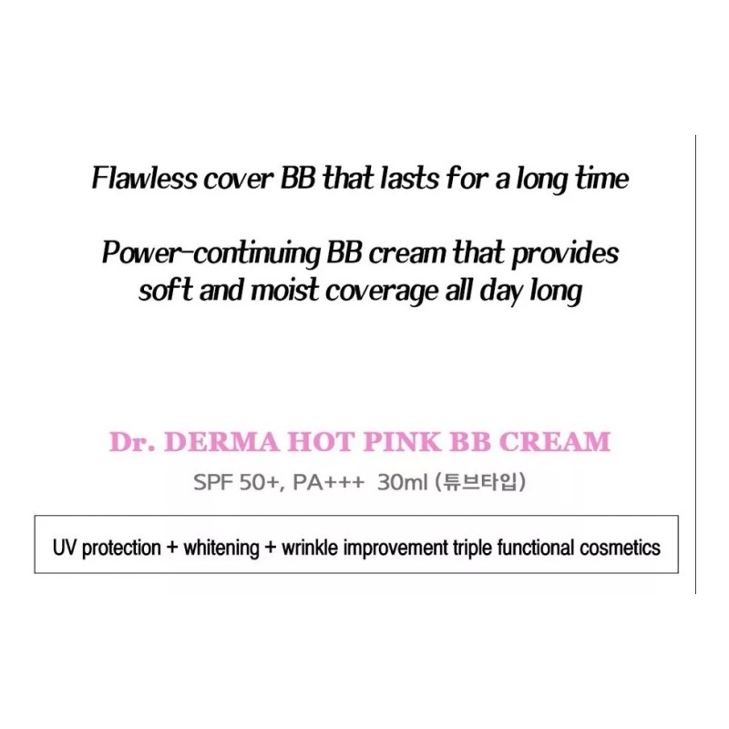 Bidameun Base De Maquillaje Coreana/ Bb Cream/ Dr Derma Rosa_
