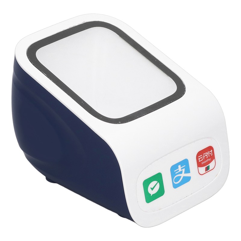 Desktop Barcode Scanner Voice Prompts Large Window QR Barcode Scanner