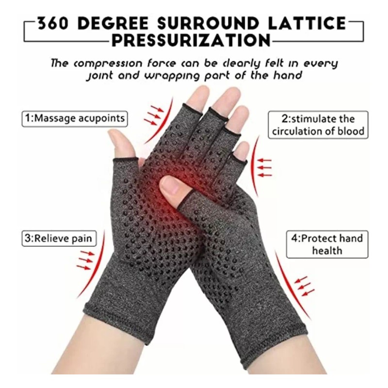 KW Guantes Artritis Reumatoide Térmicos Compresión Alivia Dolor