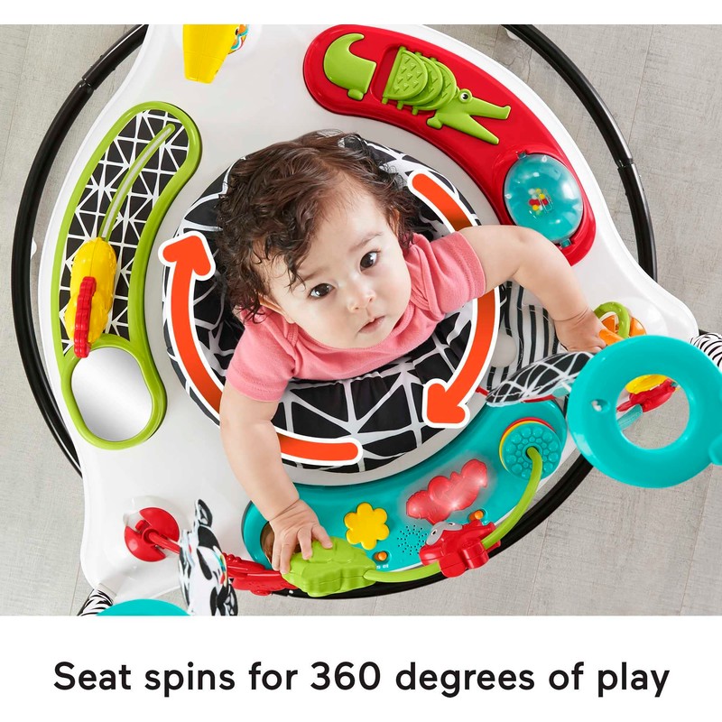 Fisher-Price Baby Bouncer Pink Petals Jumperoo Musical Activity Center with