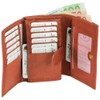 Ledershop24 RFID Women's Leather Wallet Women's Purse – Long Rust