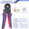 YMYP Ferrule Crimping Tool AWG 23-7 (0.25mm²-10mm²) with 1900PCS Ferrules