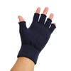 USB Warmer Heated Gloves Flip Half Fingerless Electronic Knitted Hand
