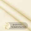 AooHome Shower Curtain Liner, Fabric Bathroom Curtain with Hooks for