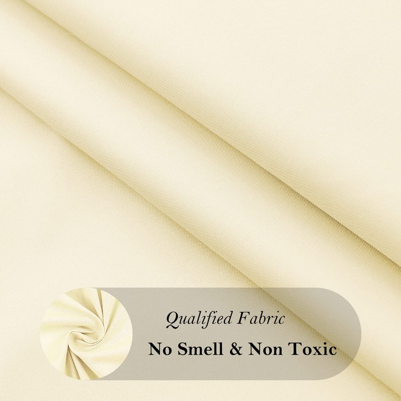 AooHome Shower Curtain Liner, Fabric Bathroom Curtain with Hooks for