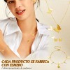 Collar De Oro 18k Mariposas Dije Pulsera Aretes Joyeria Dorado