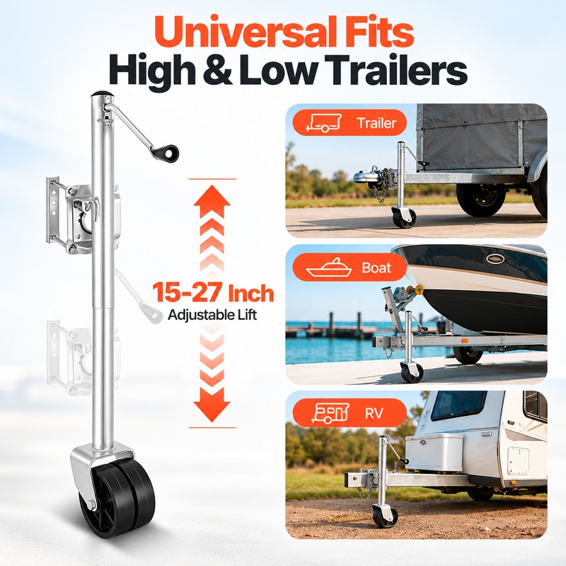 Trailer Jack for RVs & Boats – 2,000 lb Capacity