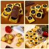 100 PCS Chocolate Foil Wrappers Packaging, 4" x 4" Gold