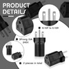 Flutesan 2 Pieces 6-15P to 5-15R US Plug Adapter 3