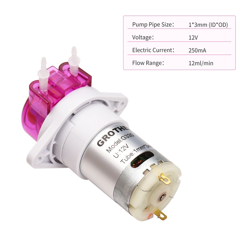 GROTHEN  Peristaltic Pump Dosing Pump Mini Pump Liquid Self-priming Water
