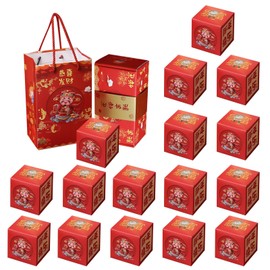 Chinese New Year Surprise Gift Box 2024, Folding Bouncing Surprise Gift Box Pop-Up Explosion Box Chinese New Year Decor 2024, Surprise Money Box for Chinese New Year's Eve Lantern Festival (16PC, A)