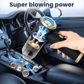 4 In 1 21000PA Portable Compressed Air Duster-Reusable Electric, 60000 RPM Vacuum Cleaner Cordless Car Cleaning Tools Household Appliances Sweeping