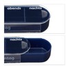 Relaxdays 7 Day Pill Box, Weekly Pill Box, 4 Compartments,