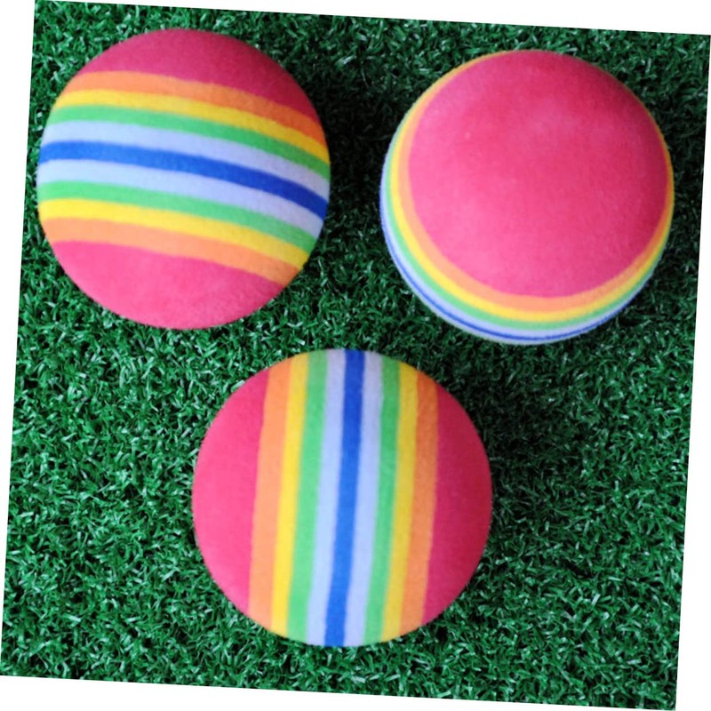NOLITOY Attractive 63mm Rainbow Balls 8 Pack Eva Training Balls