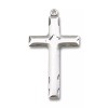 Bliss Sterling Silver Catholic Religious Cross Medal Pendant Necklace 24"