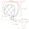 FOVPLUE Rider Backrest,Adjustable Driver Backrest Pad Kit fits for Harley