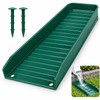 Rainwater Gutter Downspout Splash Block – White Ribbed PP Plastic