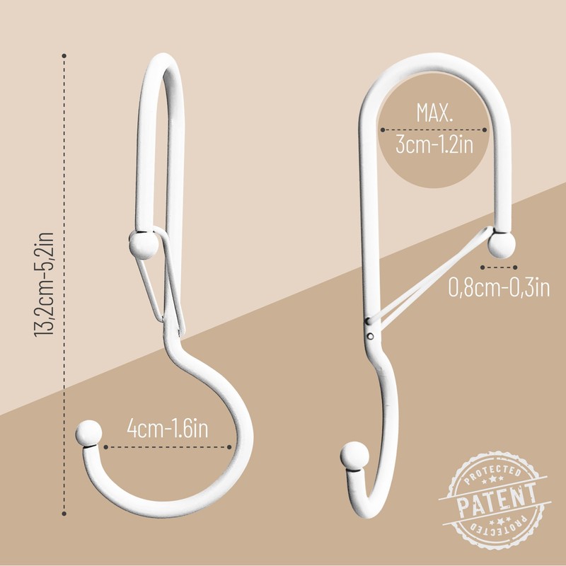 Blau Marité 6 Purse Hanger for Closet. Tote Hanger. S-Shaped