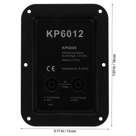 ERINGOGO Durable Speaker Junction Box with Metal Base Easy Install Loudspeaker Terminal Connector for Stage Equipment Compatible with Various Speakers