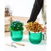Melphoe 2 Pack Self Watering Hanging Planters Indoor Flower Pots,