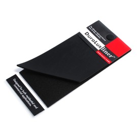 DuraLux Black Shelf Liner Sample (one 3.75" x 7.75" Pack) | Drawer Liner | Non-Adhesive | Felt-Backed for Dual Use | Non-Slip | Durable & Waterproof | Home & Office