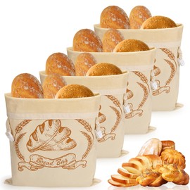 4 Pack Beeswax Bread Bags for Sourdough,Reusable Organic Linen Beeswax Bread Bag for Homemade Sourdough 17 x 13 Inches Food Storage Cloth Bag – Freezer-Friendly & Freshness Preservation