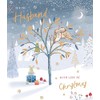 for My Husband Gold Foiled Owls Christmas Card Xmas Greeting