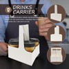 MIQQFUT 25pcs Cardboard Cup Holders 2 Or 4 Cups Assemblable