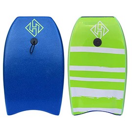 Hubboards Bodyboard Hubb Lite Kick Board 21 Inch Polystyrene (EPS) - Blue Deck/Lime Green Rails/Lime Green Bottom -