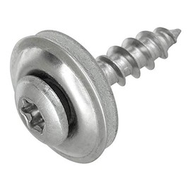 Pack of 100 Spengler Screws 4.5 x 25 Torx | Includes Sealing Washer 15 mm - Stainless Steel A2 Blank | Flat Countersunk Head | Universal Screw | Screws