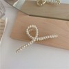2 Pcs Matte Gold Pearl Gold Large Metal Hair Claw
