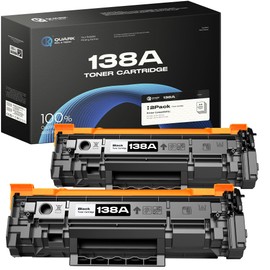 【with Chip】 High Yield 138A 138X W1380A W1380X Toner Cartridge Compatible with HP 138A 138X W1380A W1380X for HP Laserjet Pro 3001dw Pro 3001fdw MFP 3101fdw Printers (Black, 2 Pack)