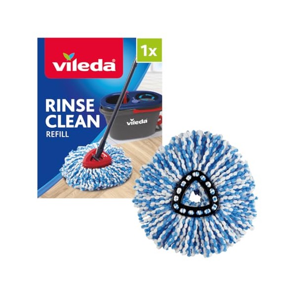 Vileda Vileda RinseClean Mop Head Replacement, Refill for the Vileda