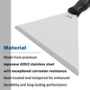 CHILI TOOLS 7 Inch Stainless Steel Pole Scraper -1.8mm Heavy
