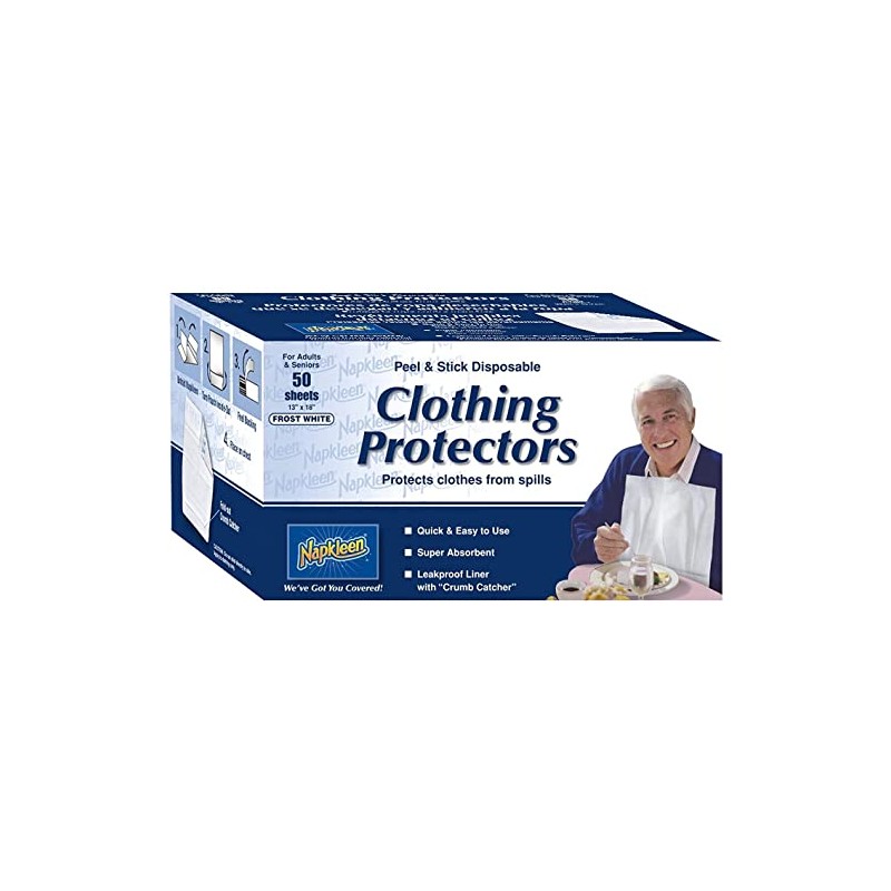 Disposable Clothing Protectors Set of 50 by EasyComforts