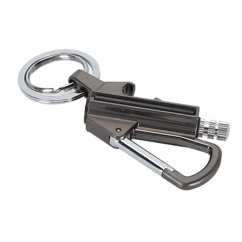 Match Bottle Opener Metal Keychain Multi Function Reusable Survival Lighter