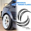 DREAMIZER 4x 2"/50mm Flexible Car Fender Flares Universal Extra Wide
