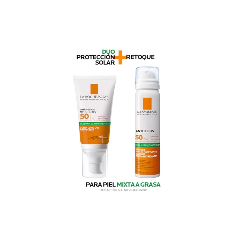 La Roche-Posay Rutina de Protección Solar para piel Grasa: Kit