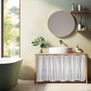 Shower Window Curtain 36 x 48 inch, Waterproof Plastic Bathroom