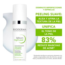 Bioderma Sébium Night Peel, Peeling Nocturno Alta Tolerancia, Piel Mixta, 40 ml