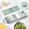 NACOLUS Multi-Purpose Mandoline Slicer for Kitchen with Slide-On Hand Guard