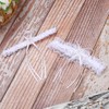 EVAZEN Bride Wedding Garter White Lace Flower Garters Bowknot Stretch