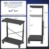 VIVO Large Mobile Adjustable PC Cart, Premium CPU Computer Tower