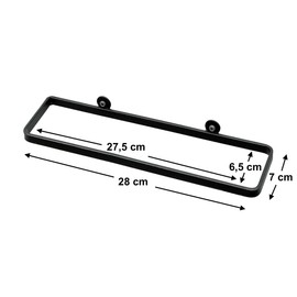 DanDiBo Wine Holder Metal Black Set of 3 Wine Rack Wine Bottles 96419 Holder Wall Shelf Shelf