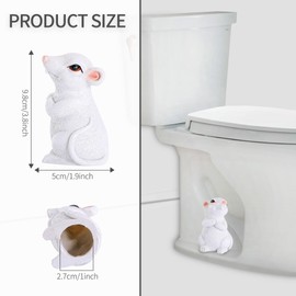 Toilet Bolt Caps,2PCS Toilet Bolt Covers Decorative，Resin cute funny Toilet Screw Cover Caps,Toilet Caps for Bottom of Toilet Easy Installation Toilet Replacement Parts (F)