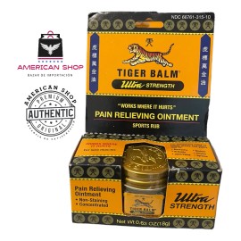 Pomada Contra Dolor Tiger Balm Ultra Strength, Alivia Dolor