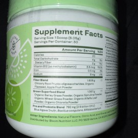 Kiwi Bloom Nutrition Greens and Superfoods Strawberry Kiwi 30 Servings Exp 6/26