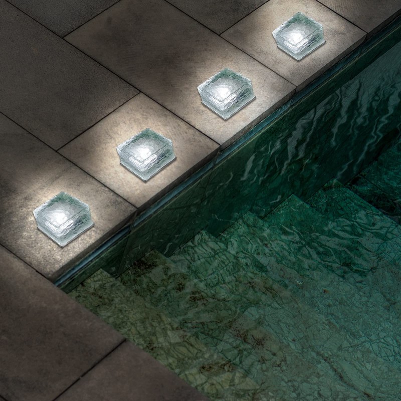 Eaxus® LED Solar Light Solar Cube - Ice Cubes as